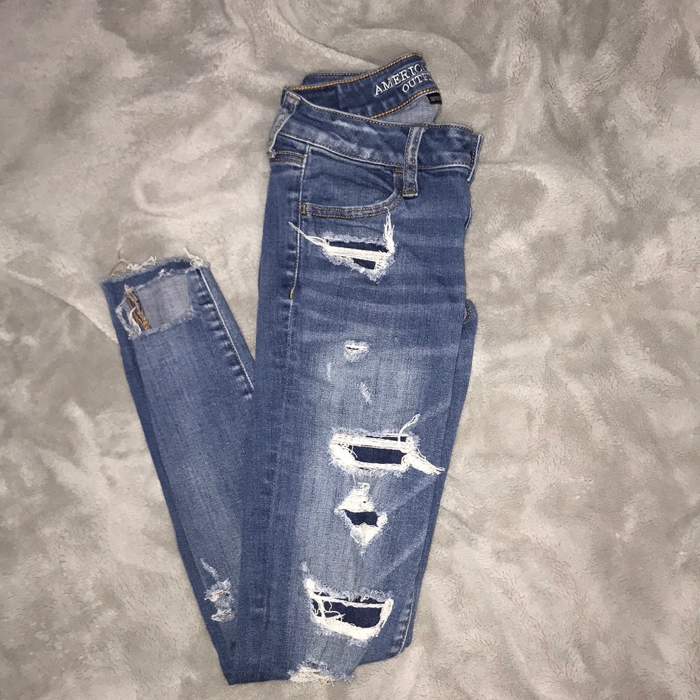AEO distressed jeans